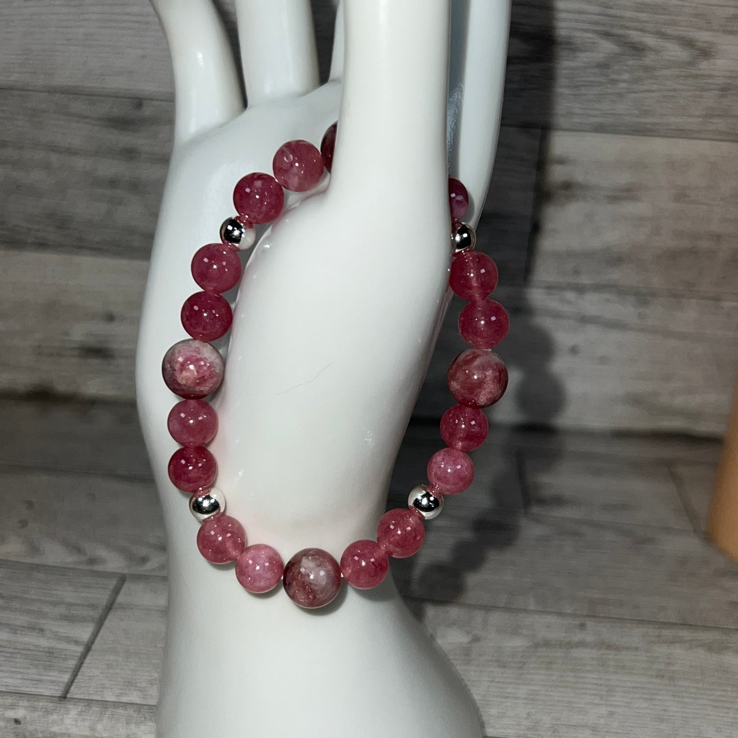 Pink Tourmaline Stretch Bracelet