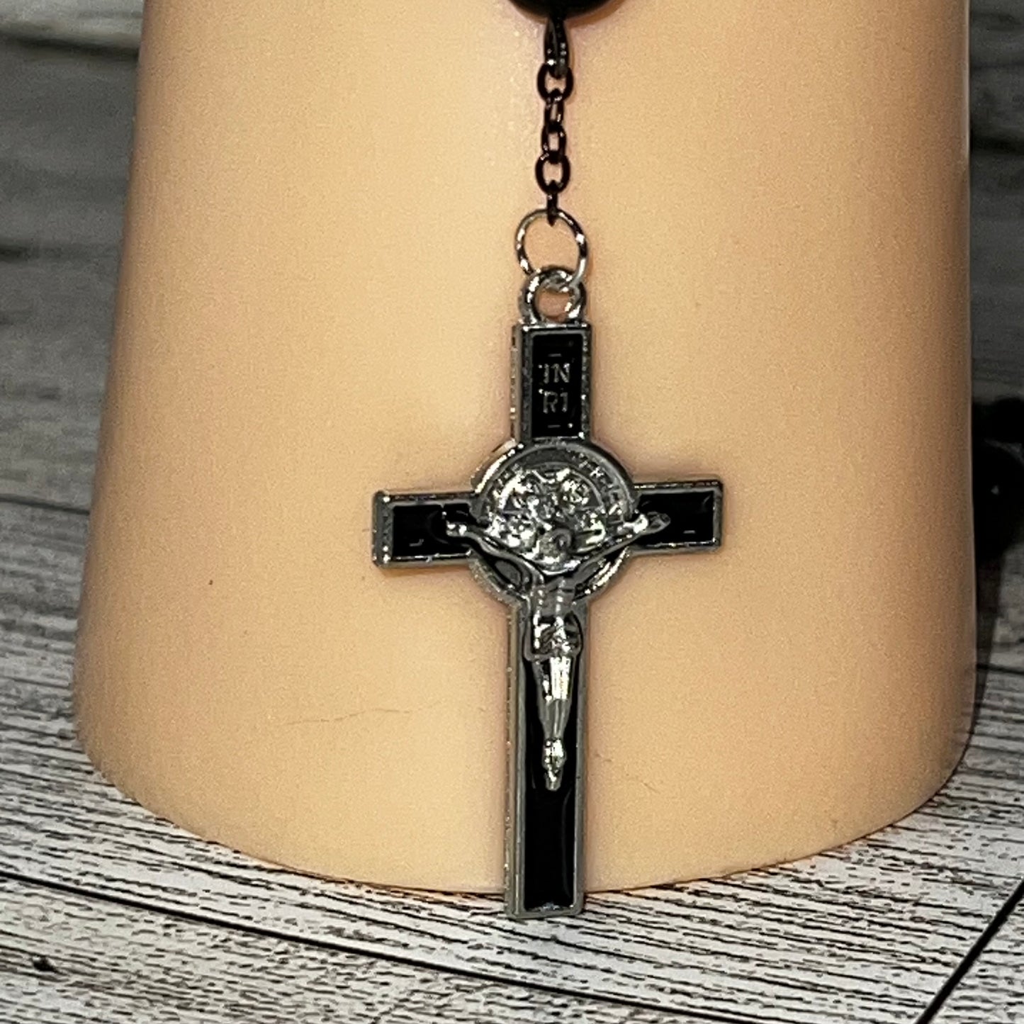 Silver Sheen Obsidian Rosary