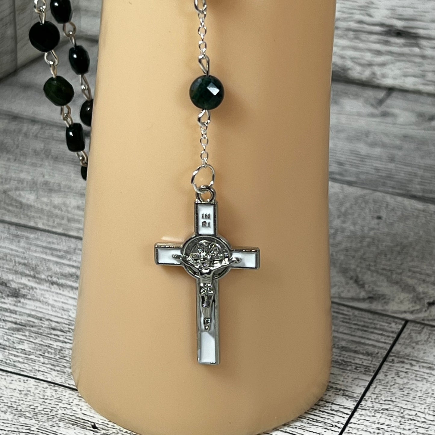 Super Moss Agate beaded Rosary