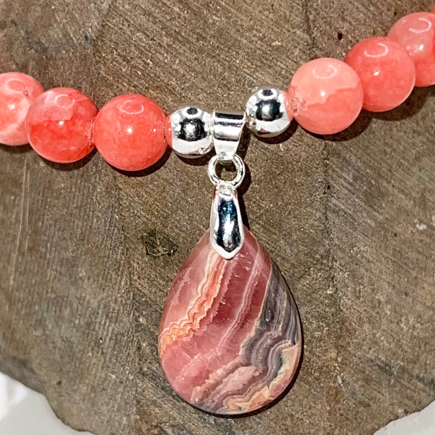 Stunning Rhodochrosite Bracelet