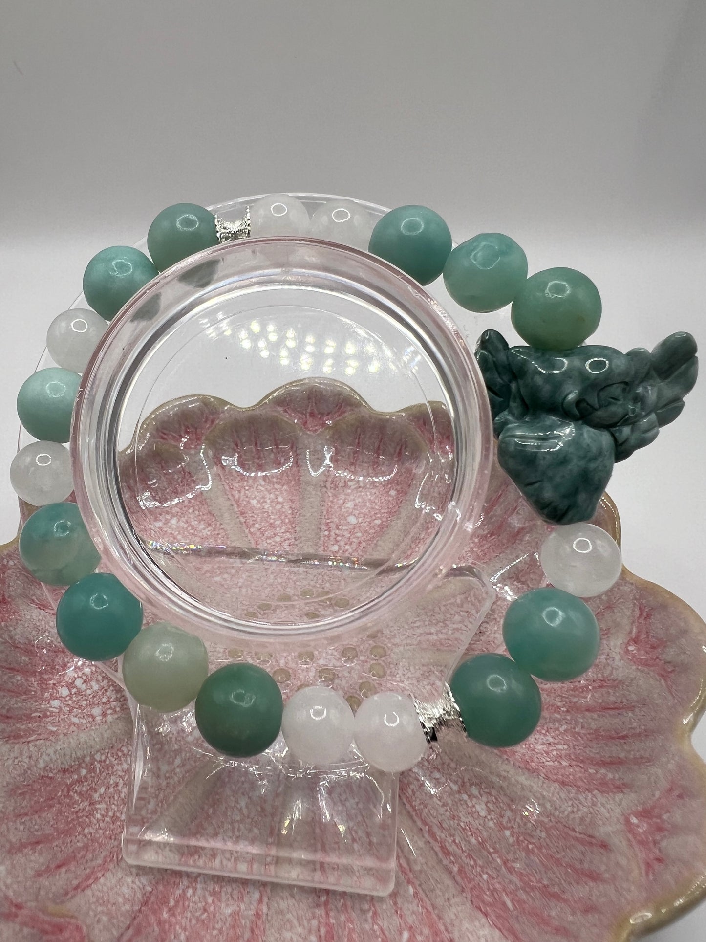 Caribbean Calcite with Alashan Angel Bracelet