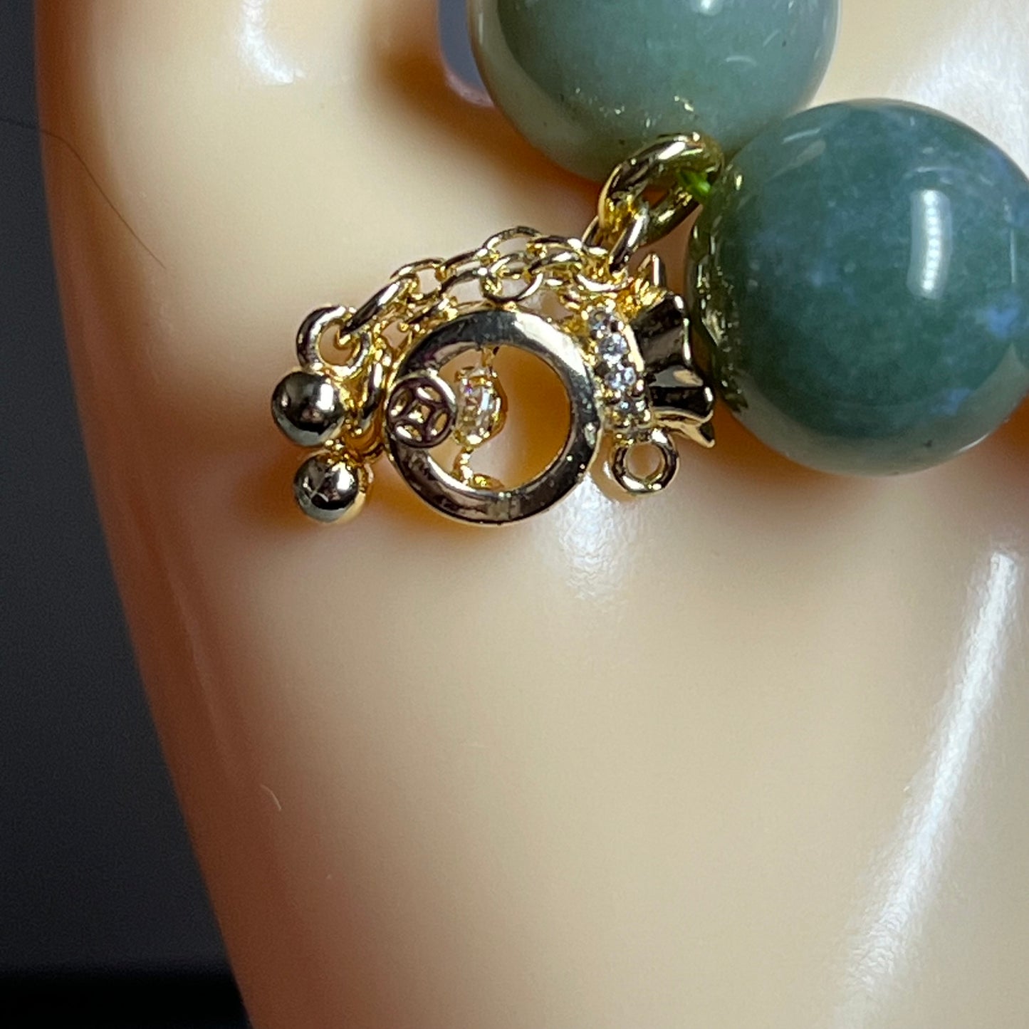 Polychrome Jasper with Lucky Moneybag Stretch Bracelet