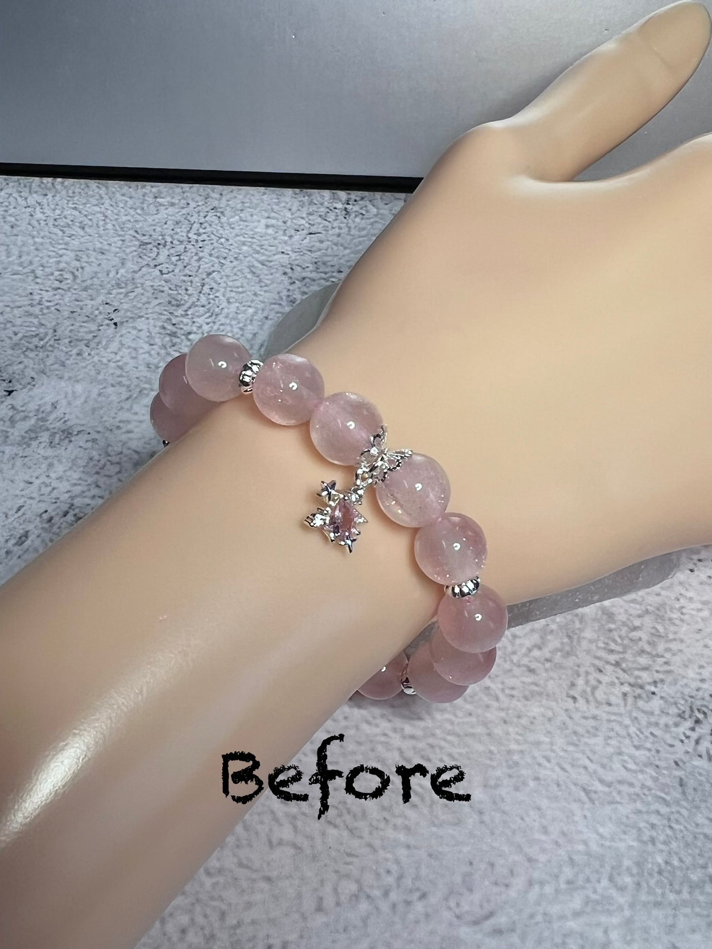 Light Pink Color Changing Stretch Bracelet
