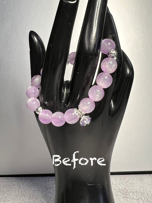 Lilac Color Changing Stretch Bracelet