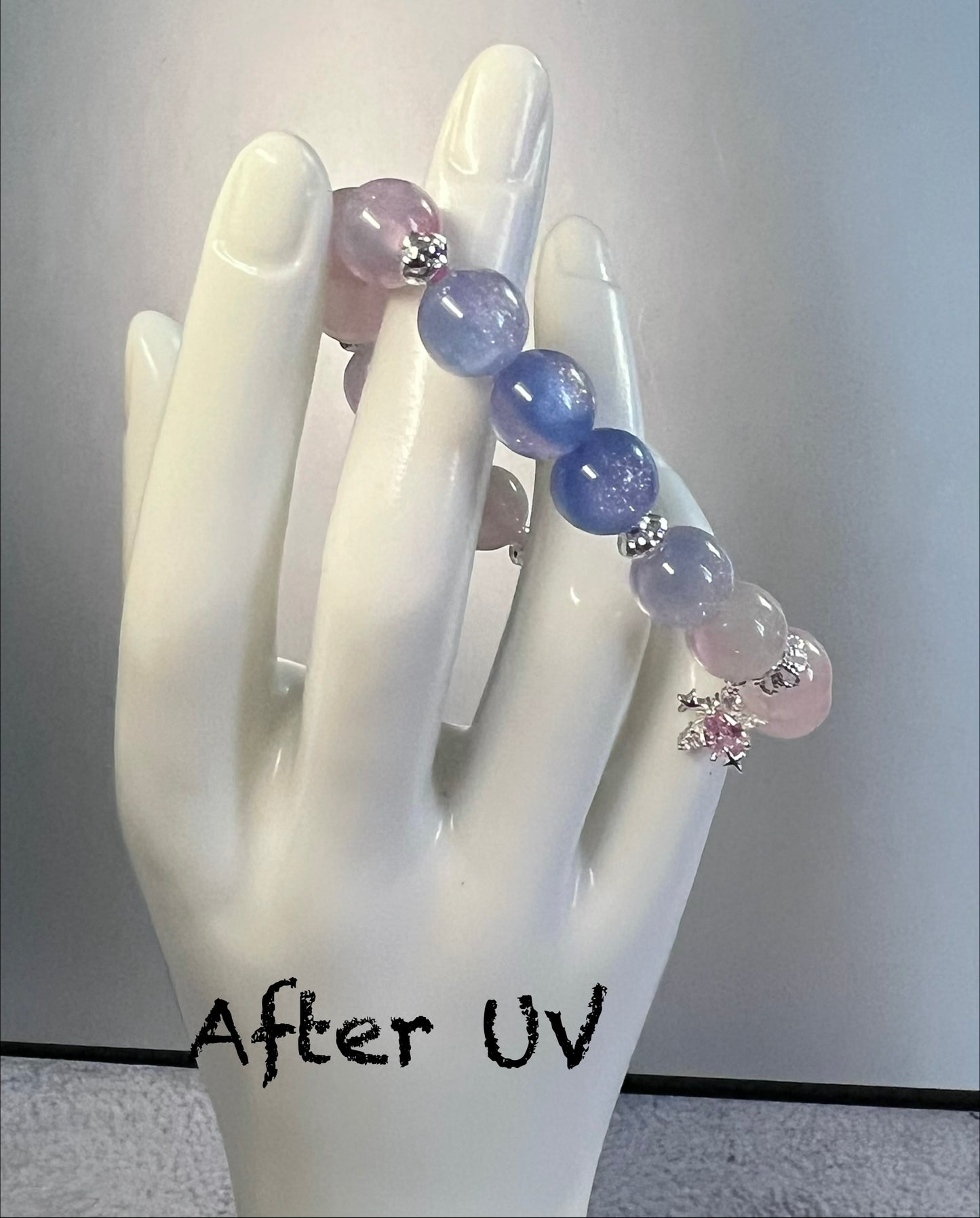 Light Pink Color Changing Stretch Bracelet